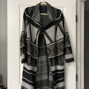 Gray and Black Cardigan